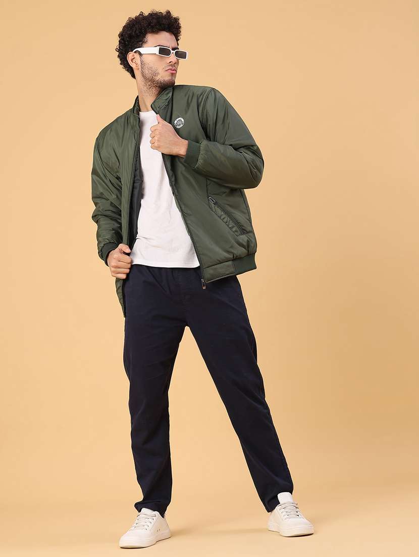 men solid long sleeve lightweight bomber jacket - 22178267 -  Standard Image - 4