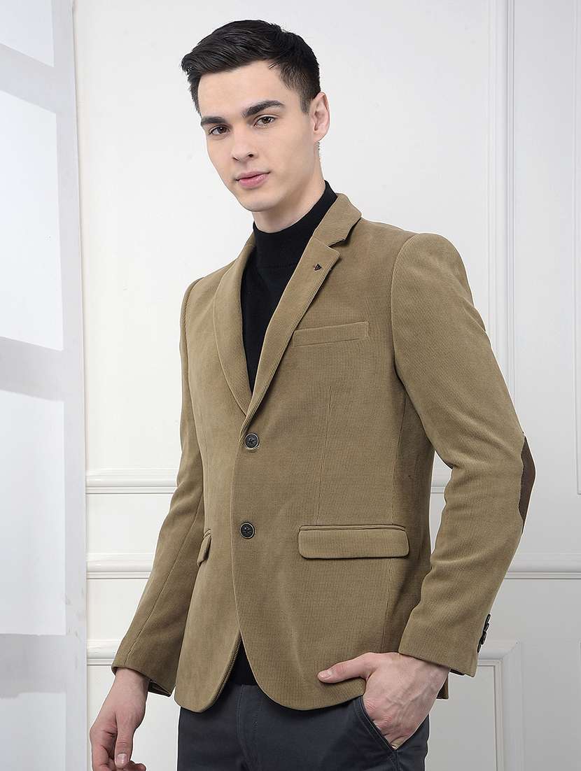 men solid long sleeve single breasted formal blazer - 22178289 -  Standard Image - 1