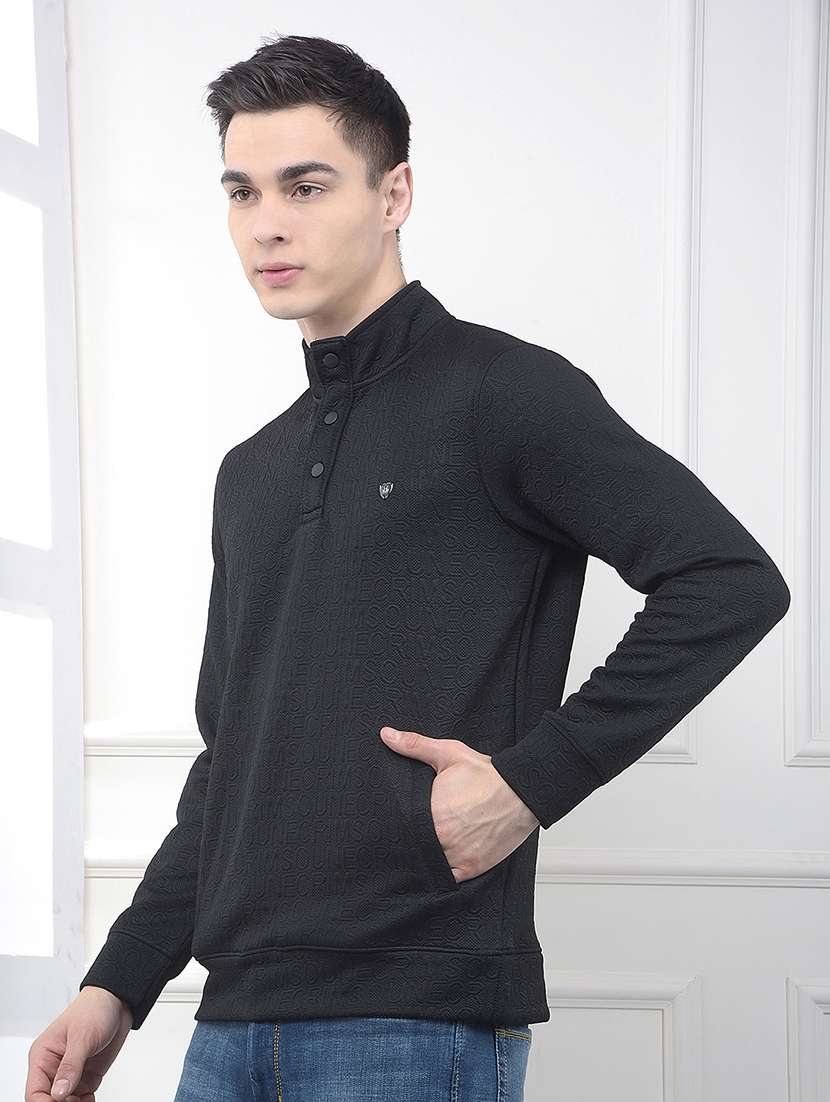 men typographic long sleeve regular fit sweatshirt - 22178309 -  Standard Image - 1