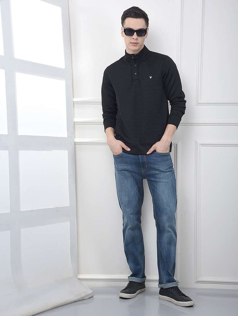 men typographic long sleeve regular fit sweatshirt - 22178309 -  Standard Image - 4