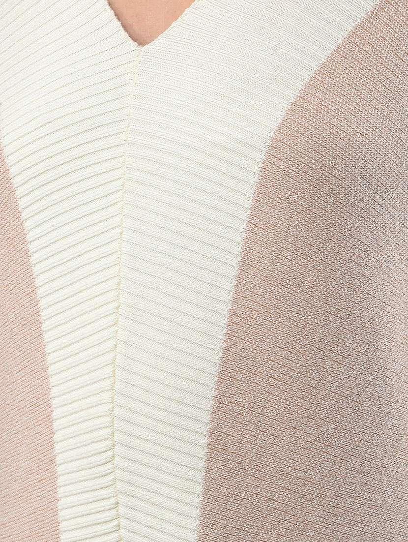 Women Color Blocked Long Sleeve Pullover - 22178383 -  Standard Image - 6