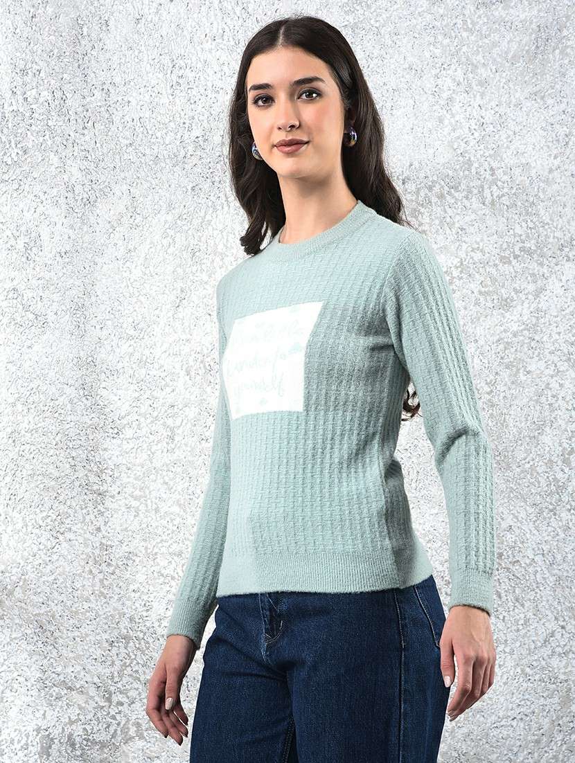 women self designed long sleeve pullover - 22178384 -  Standard Image - 1