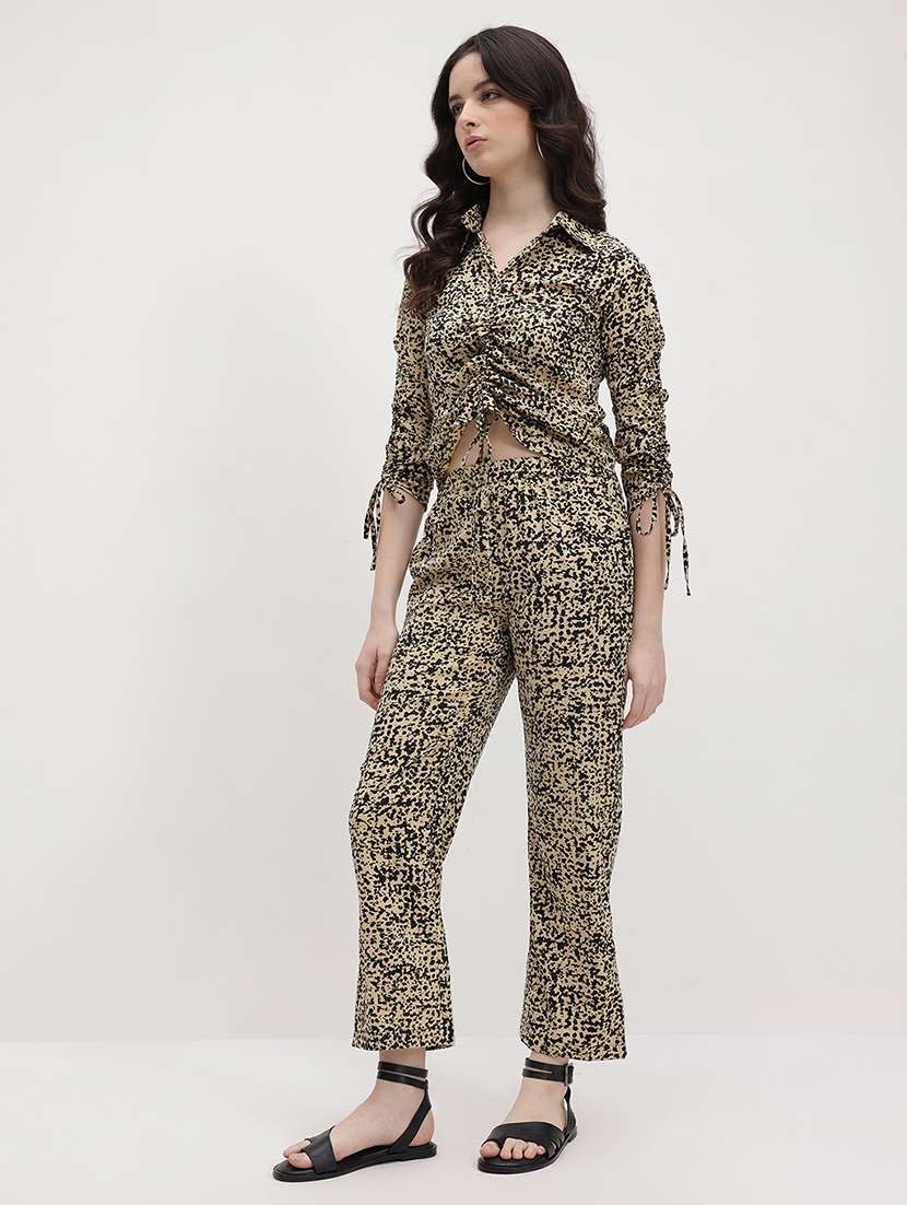 Women Animal Print Top And Trouser Co-ord Set - 22178436 -  Standard Image - 1
