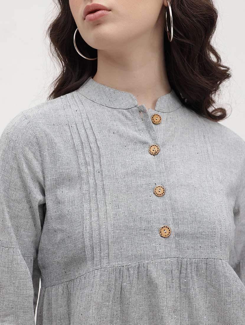 women solid top and trouser co-ord set - 22178438 -  Standard Image - 4