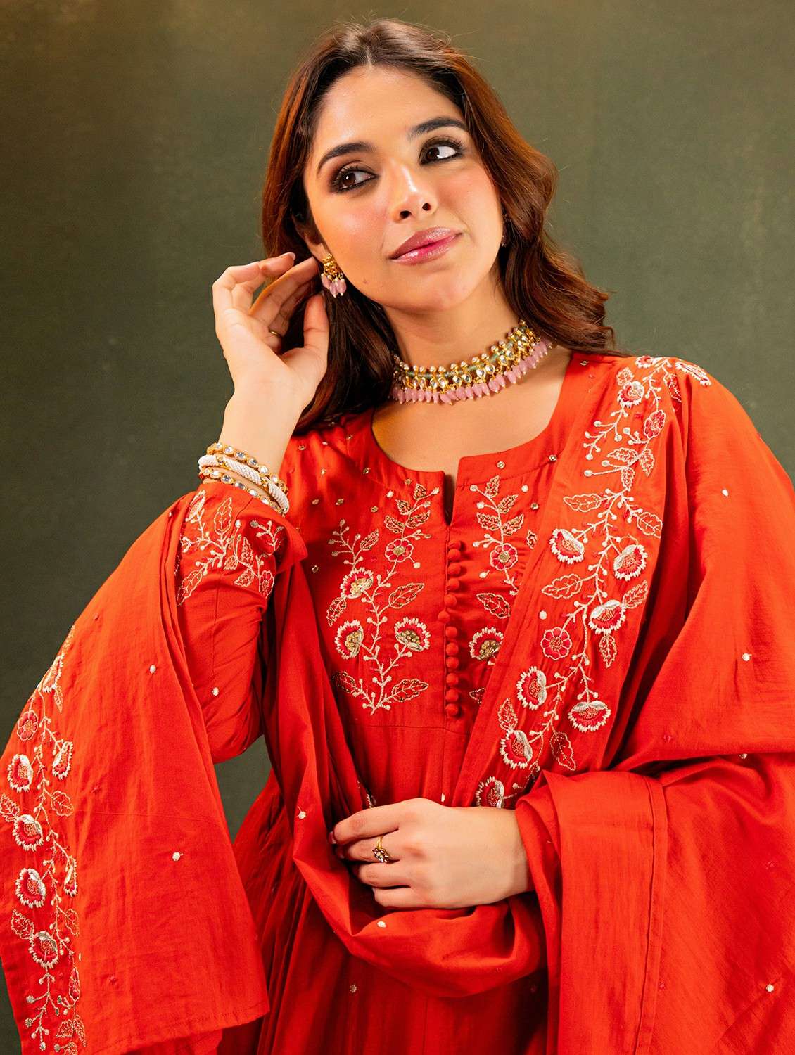 brown cotton kurta pant  set - 22178561 -  Standard Image - 4