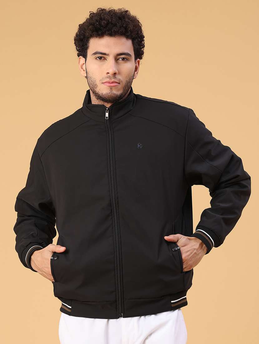 men solid long sleeve lightweight bomber jacket - 22178652 -  Standard Image - 1