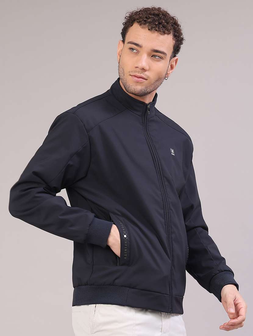 men solid long sleeve lightweight bomber jacket - 22178653 -  Standard Image - 1