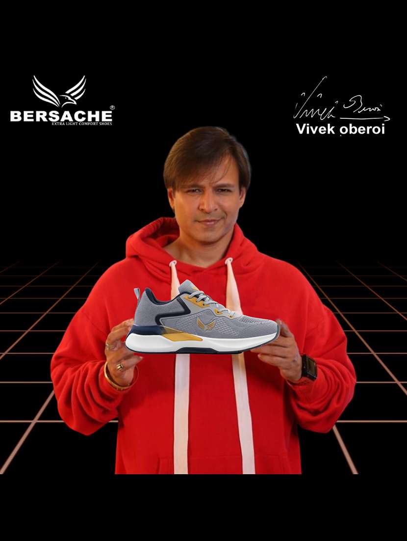 men grey lace up sport shoe - 22178994 -  Standard Image - 4