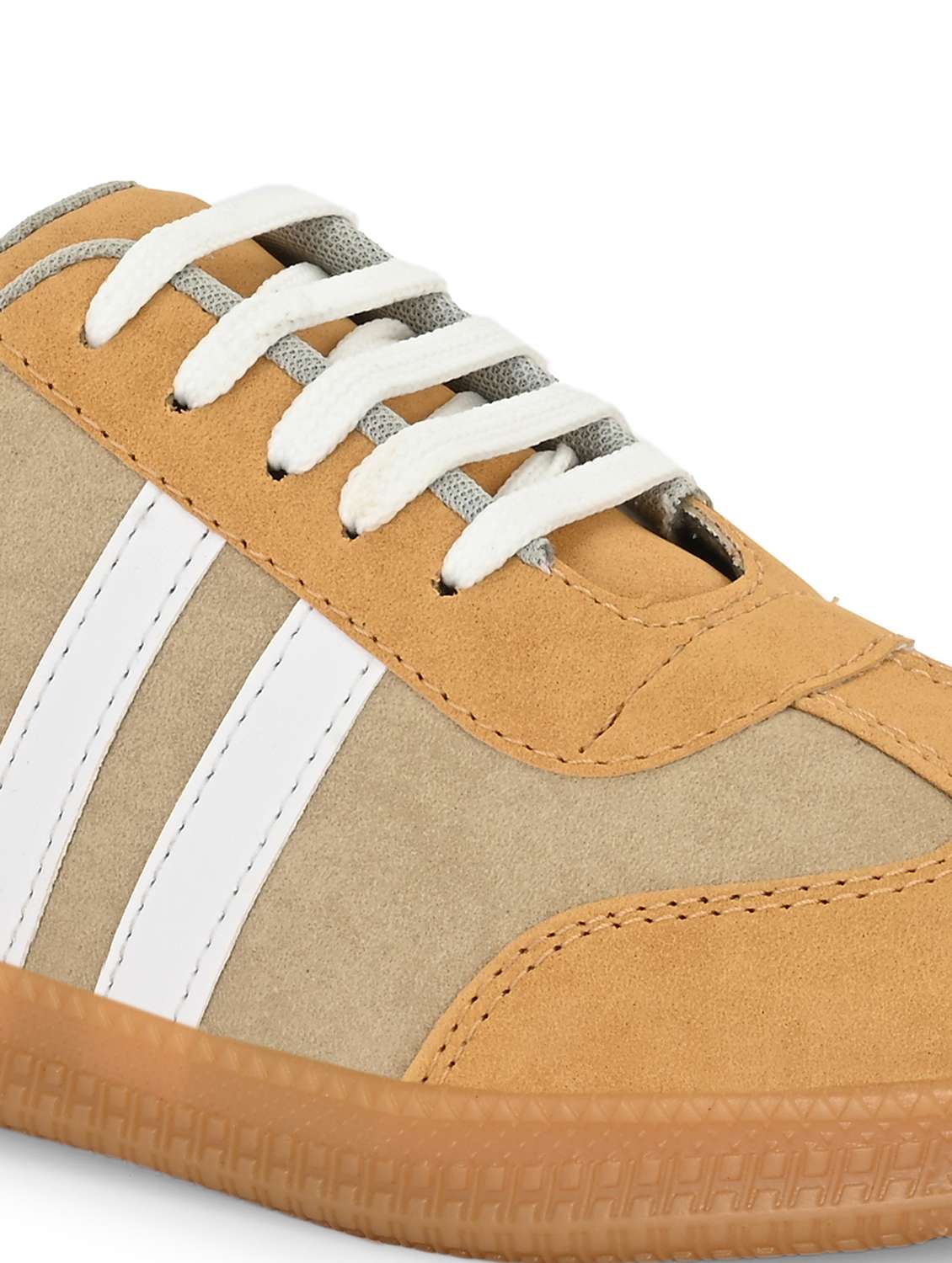 women beige lace-up sneaker - 22179514 -  Standard Image - 4