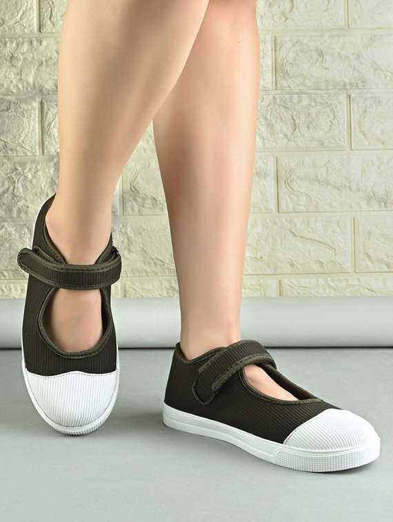 women olive lace-up sneaker - 22179515 -  Standard Image - 1