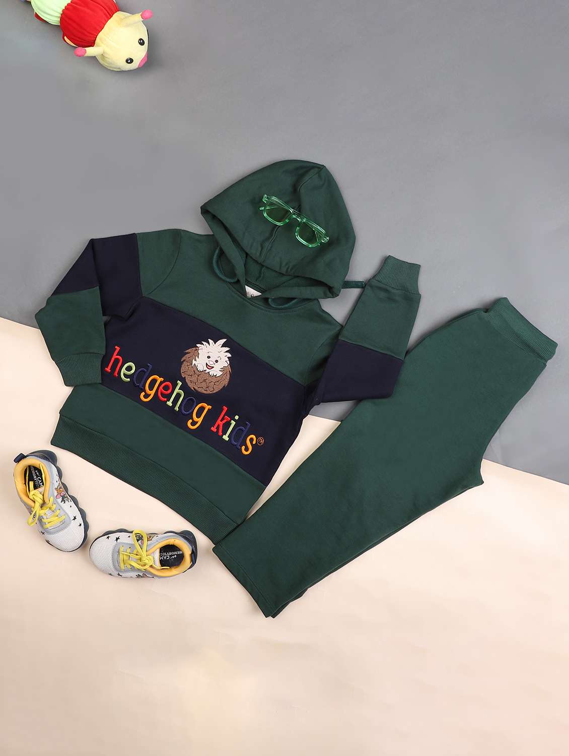 boys printed hooded full length set - 22179517 -  Standard Image - 1