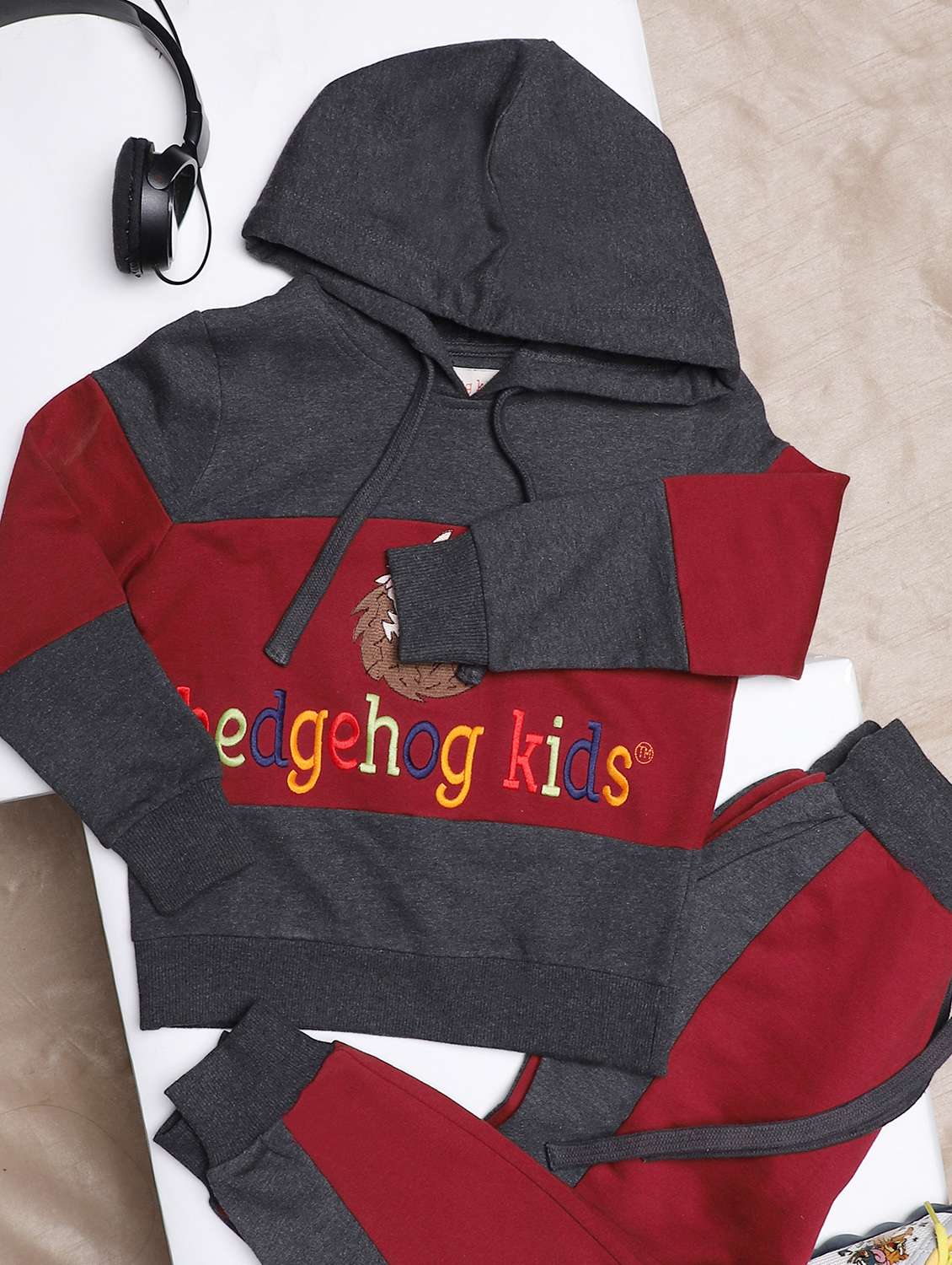 boys color blocked hooded full length set - 22179518 -  Standard Image - 1