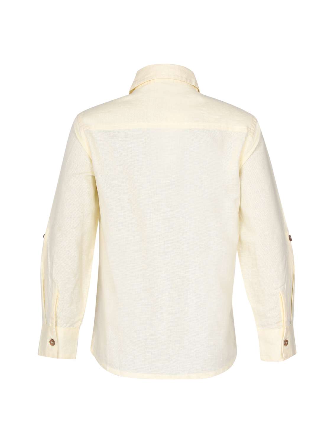 boys solid collared long sleeve shirt - 22179531 -  Standard Image - 4