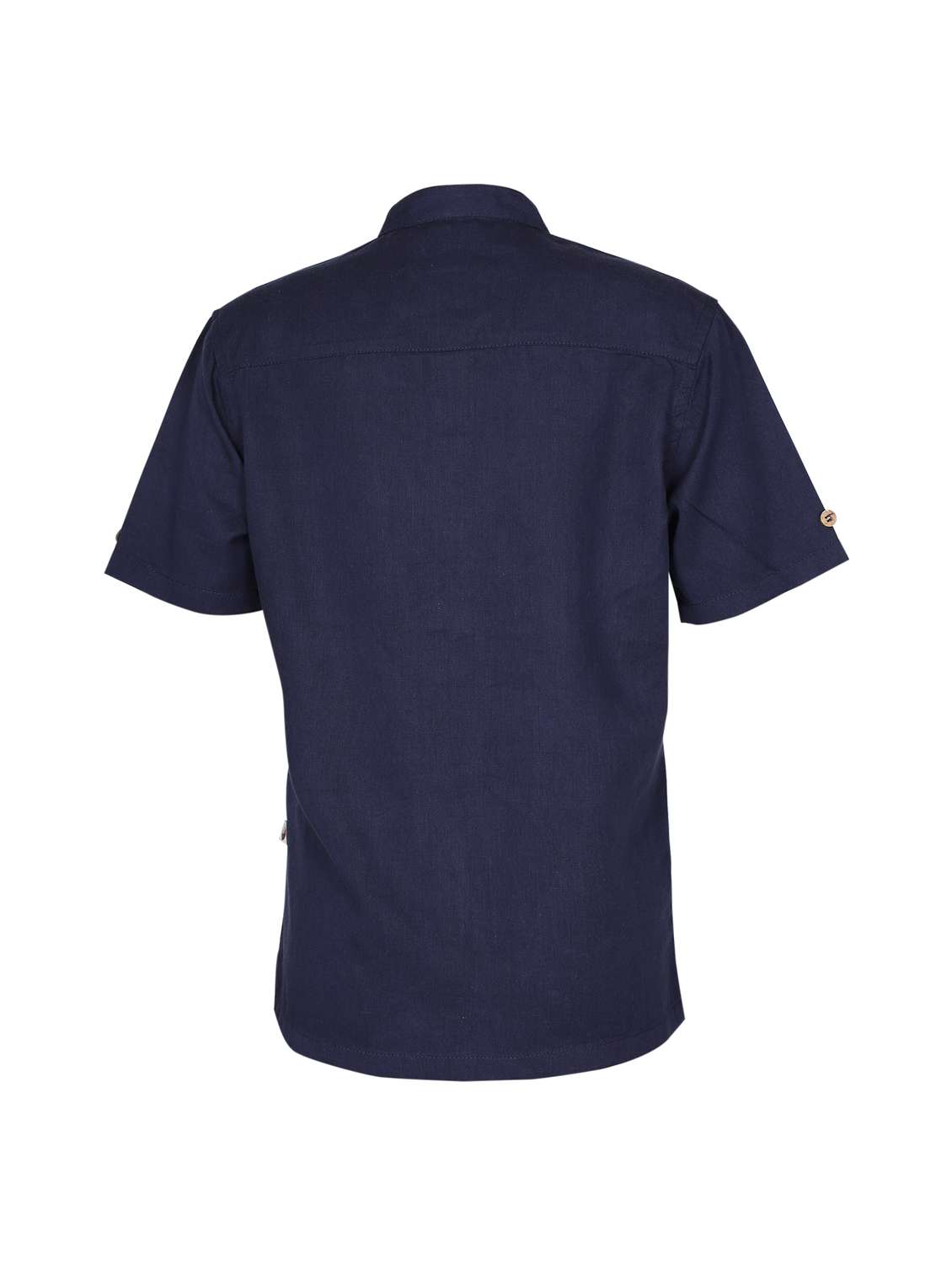 boys solid mandarin neck short sleeve kurta - 22179533 -  Standard Image - 4