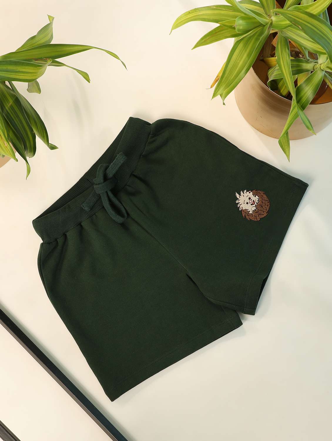 boys solid mid rise regular fit shorts  - 22179539 -  Standard Image - 1