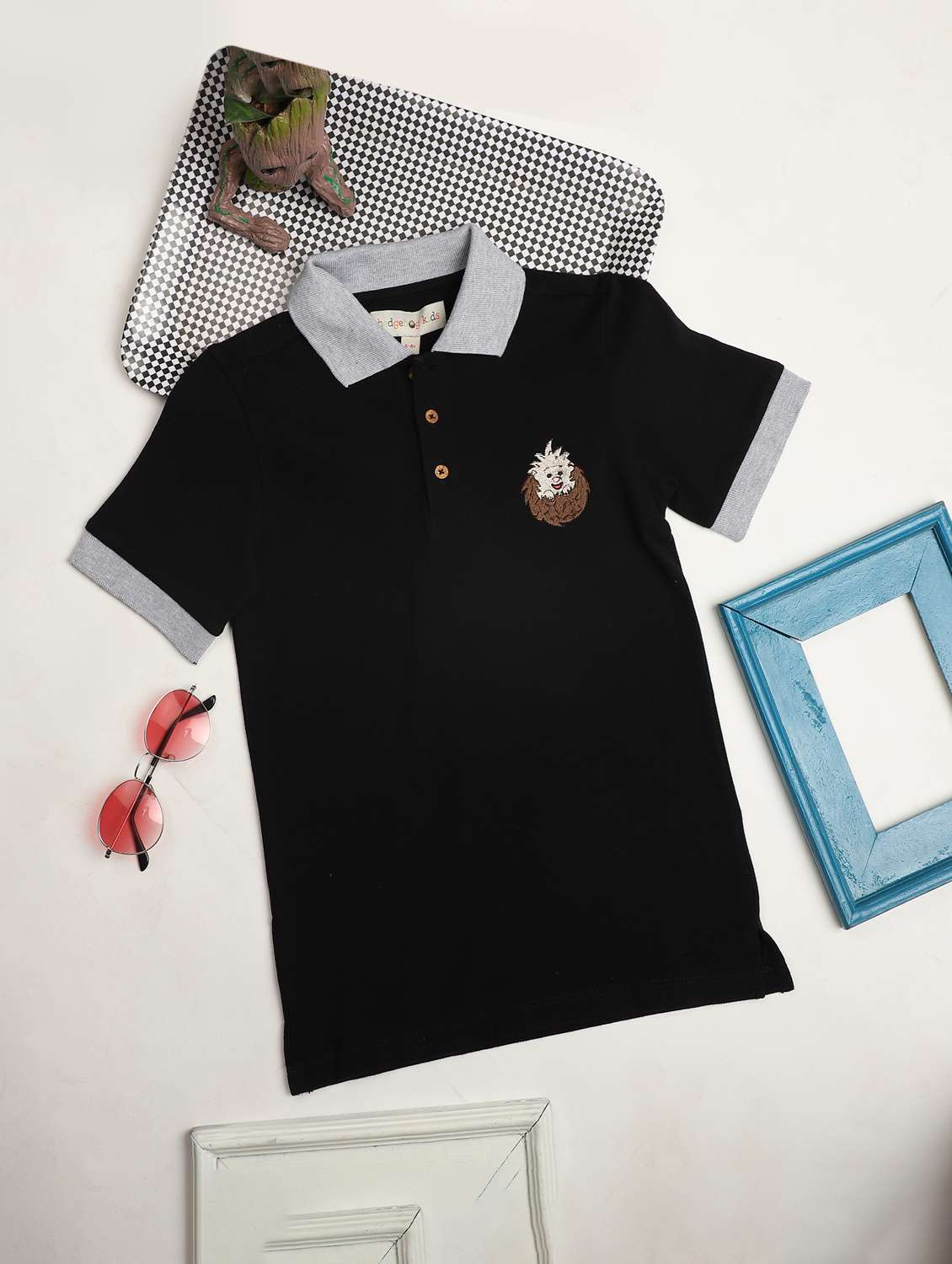 boys solid short sleeve polo t-shirt - 22179552 -  Standard Image - 1