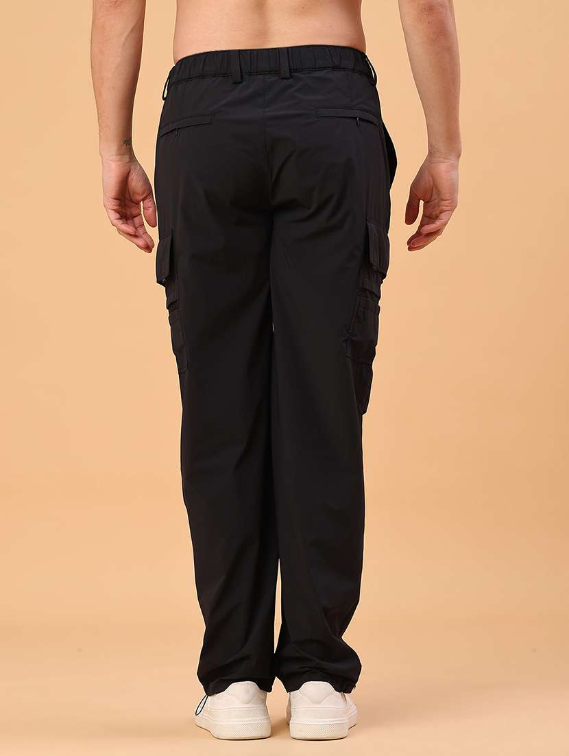 men solid mid rise regular fit cargo - 22179573 -  Standard Image - 4