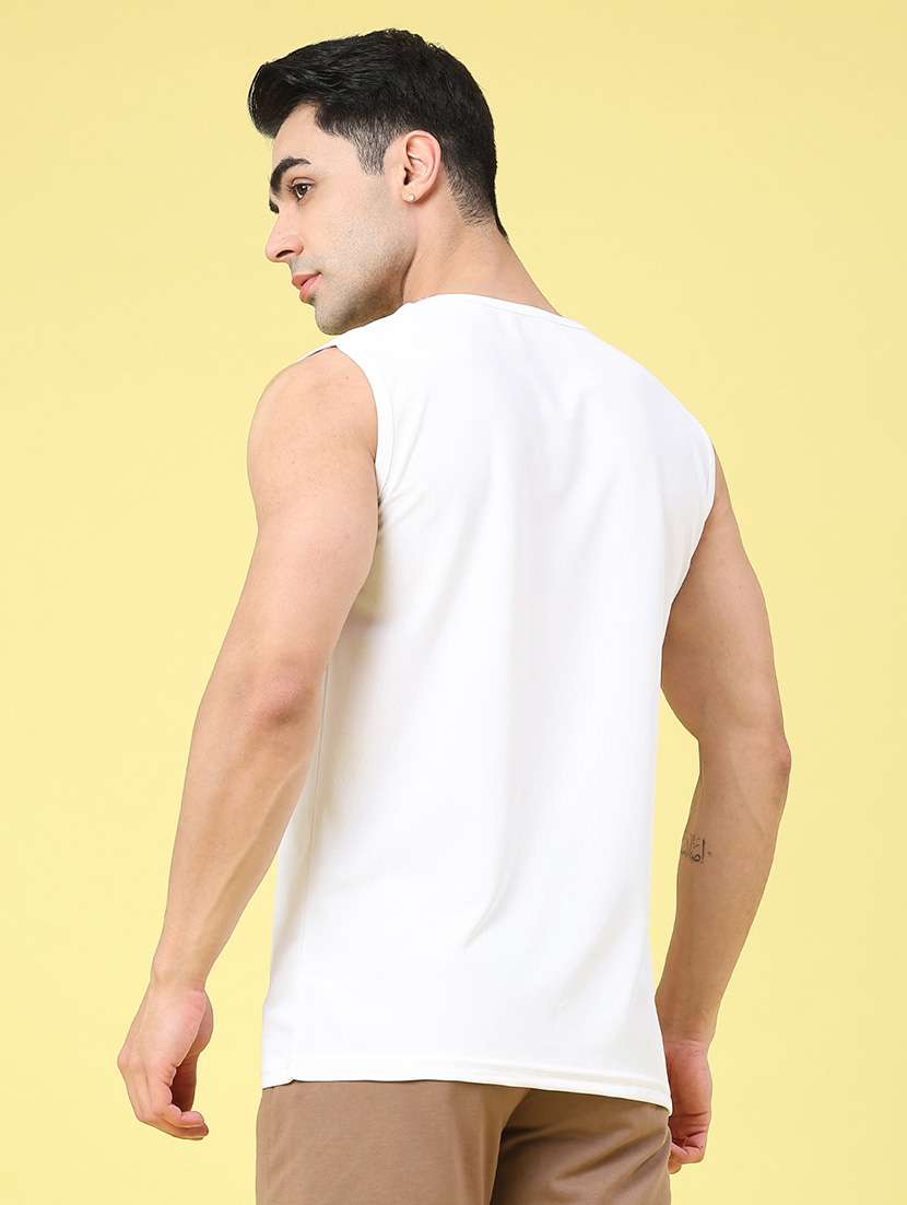 men typographic sleeveless vest - 22179721 -  Standard Image - 4