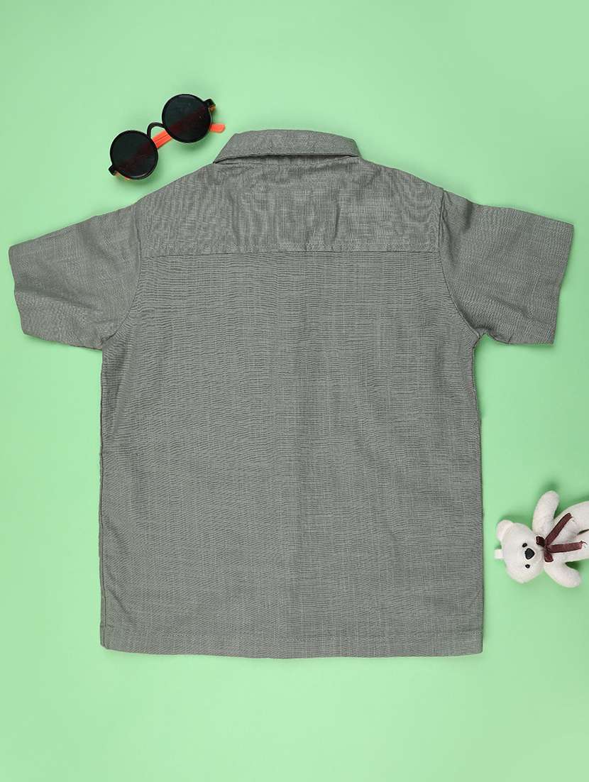 boys collared short sleeve shirt - 22179733 -  Standard Image - 1