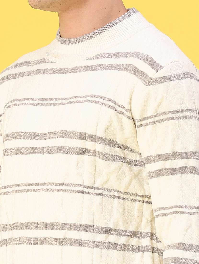 men self design long sleeve regular fit pullover  - 22179750 -  Standard Image - 4