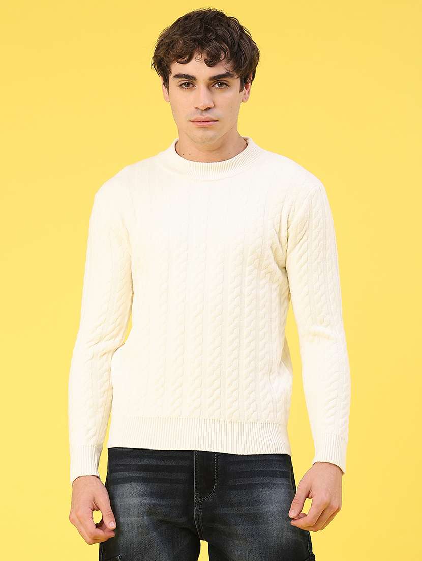 men self design long sleeve regular fit pullover  - 22179753 -  Standard Image - 1