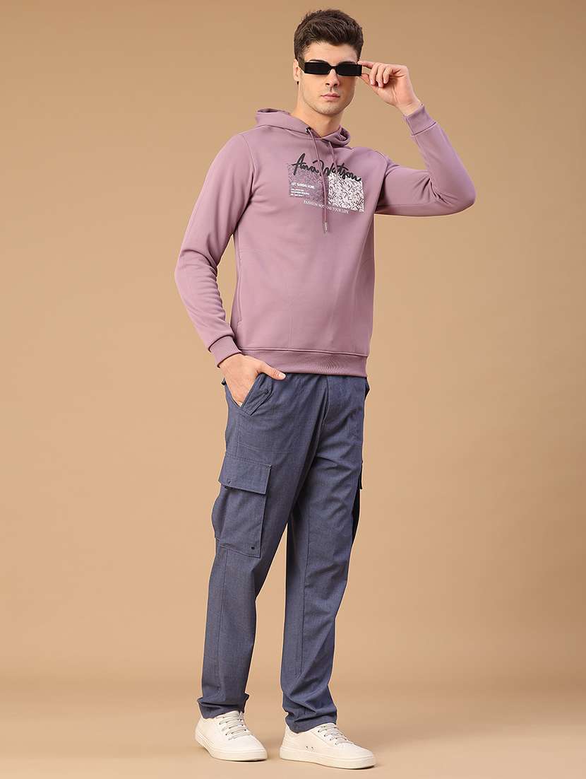 men printed long sleeve hooded sweatshirt - 22179783 -  Standard Image - 4