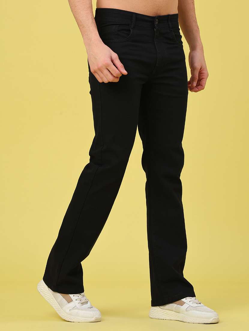 men solid mid rise bootcut jeans  - 22179852 -  Standard Image - 1
