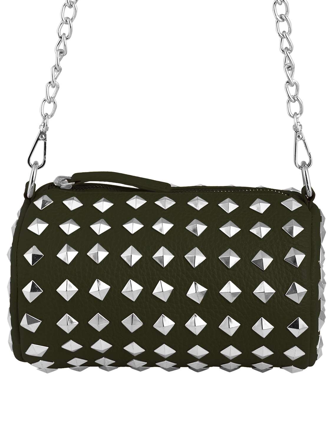 girls leather studded sling bag - 22179906 -  Standard Image - 1