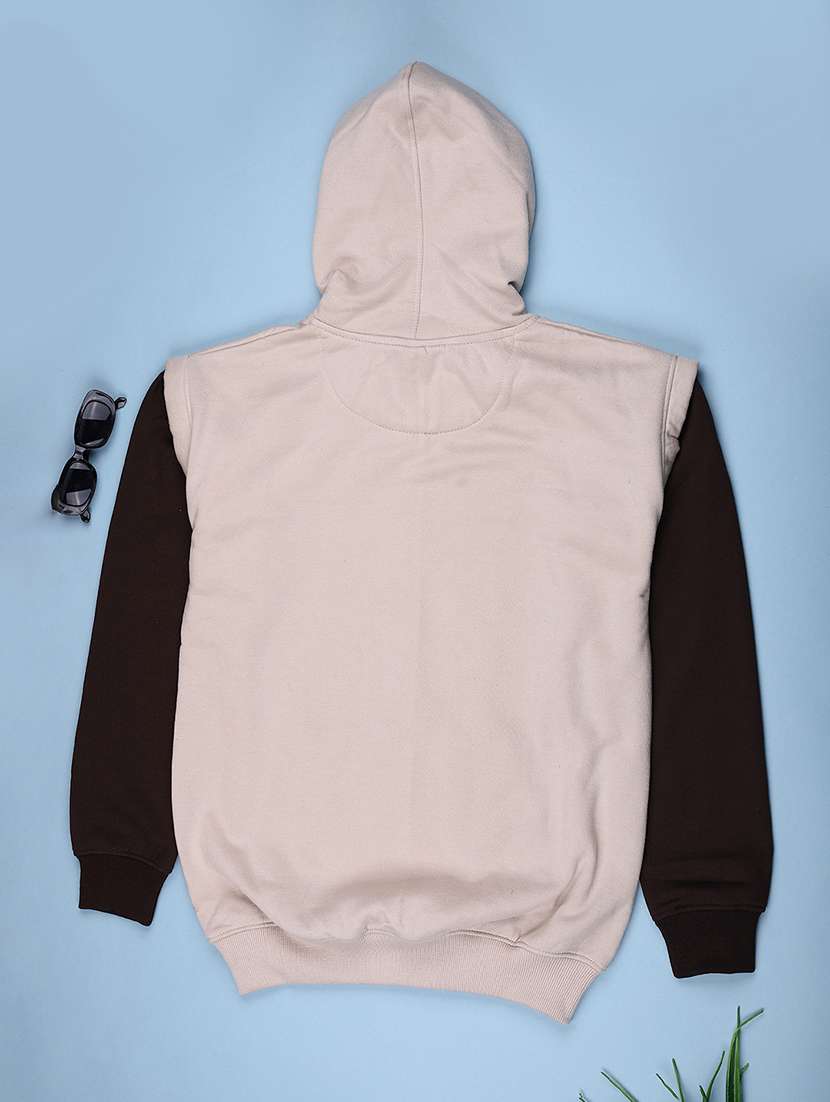 boys color blocked long sleeve hooded sweatshirt - 22179911 -  Standard Image - 1