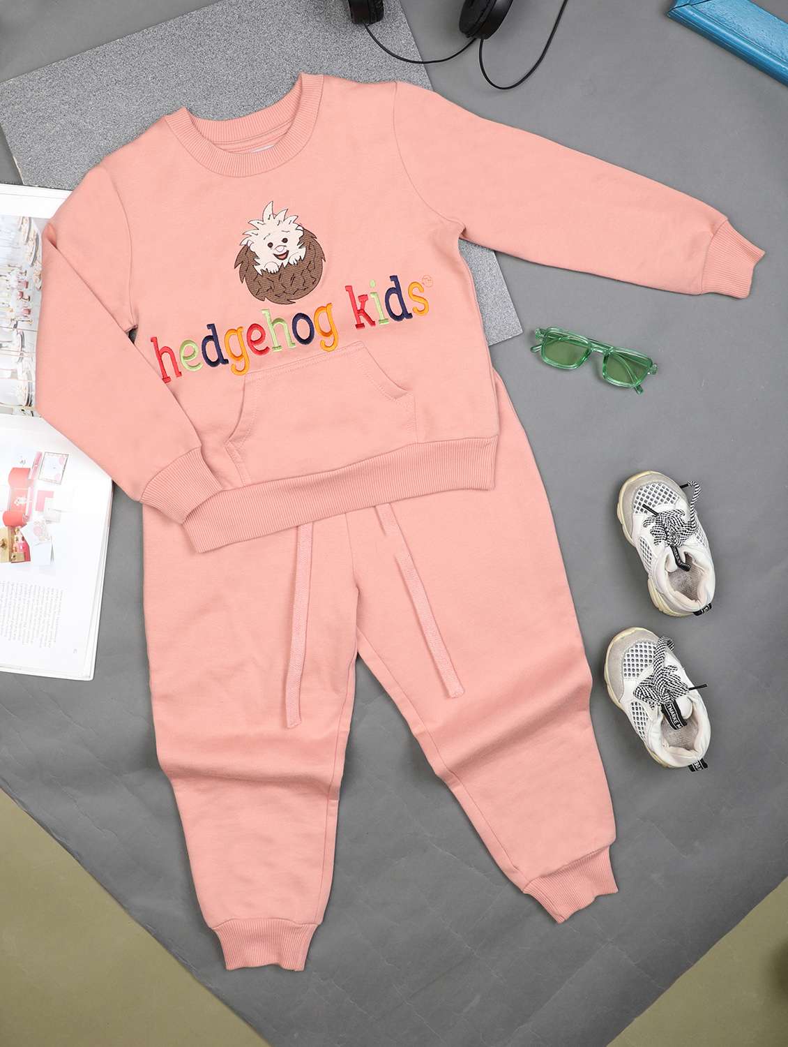 kids printed long sleeve full length set