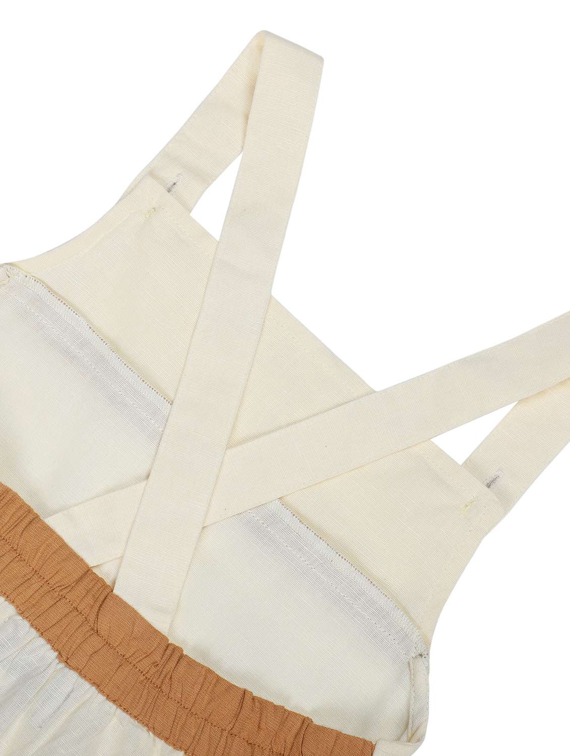 kids cream color blocked romper - 22179954 -  Standard Image - 4