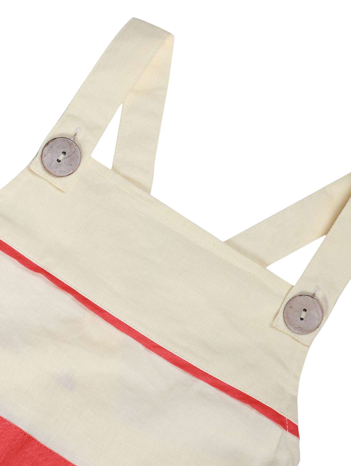 kids cream color blocked romper - 22179955 -  Standard Image - 4