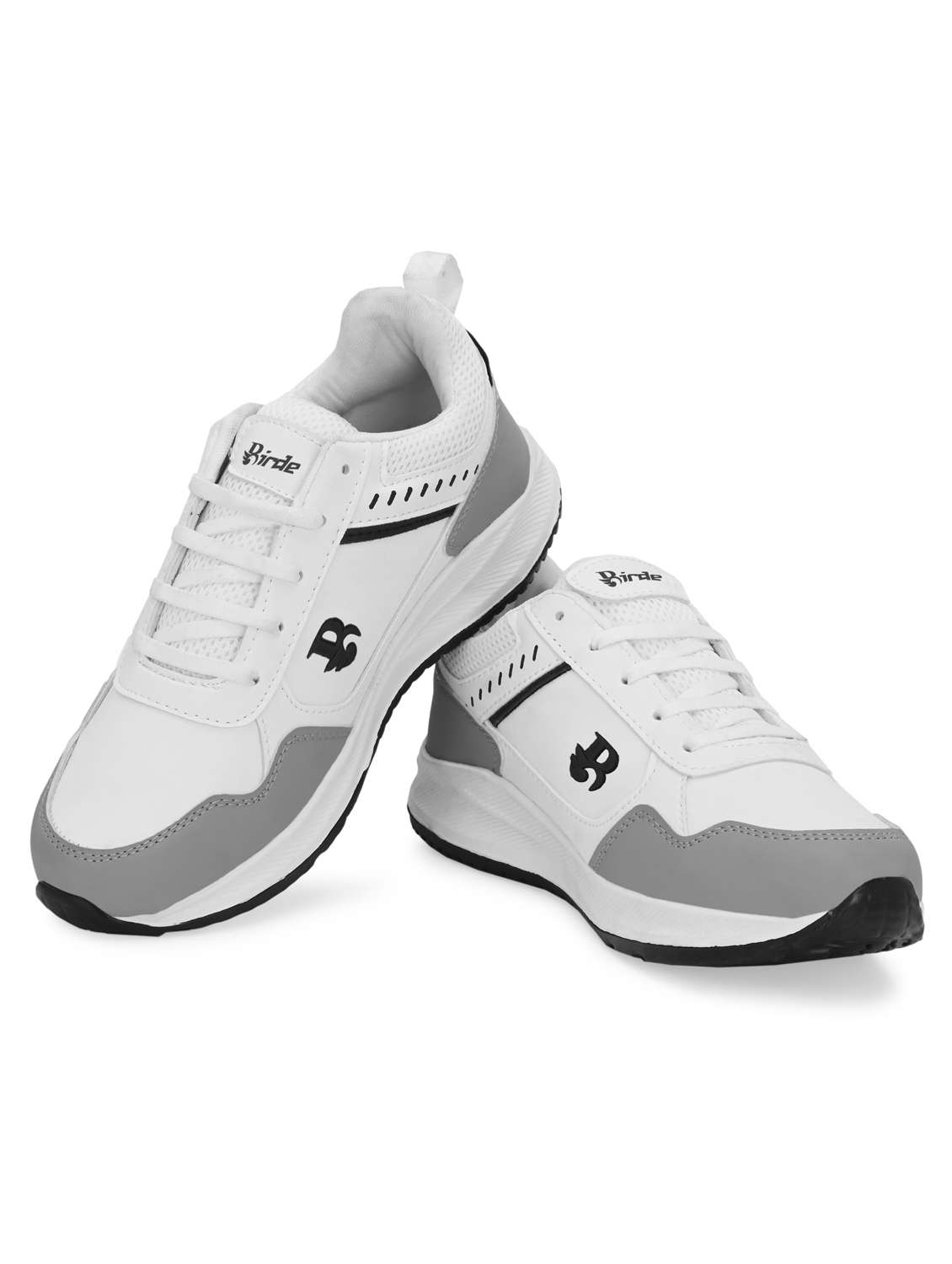 men white solid lace up sport shoe - 22179974 -  Standard Image - 1