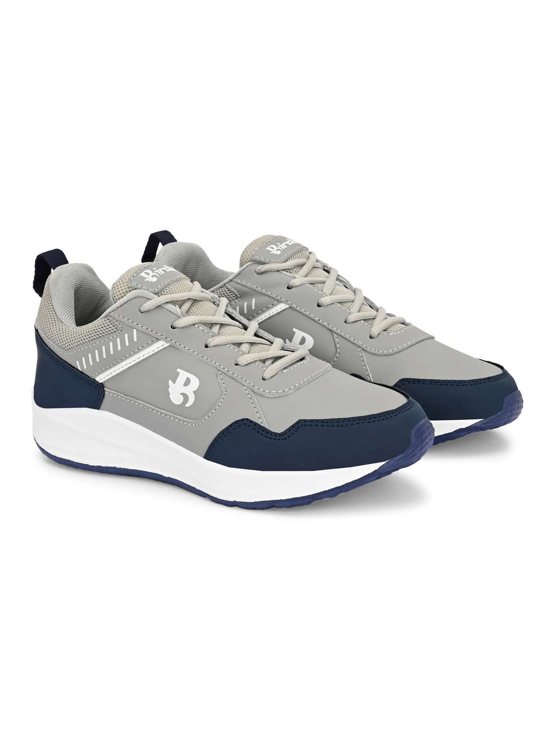 men grey lace up sport shoe - 22179975 -  Standard Image - 1