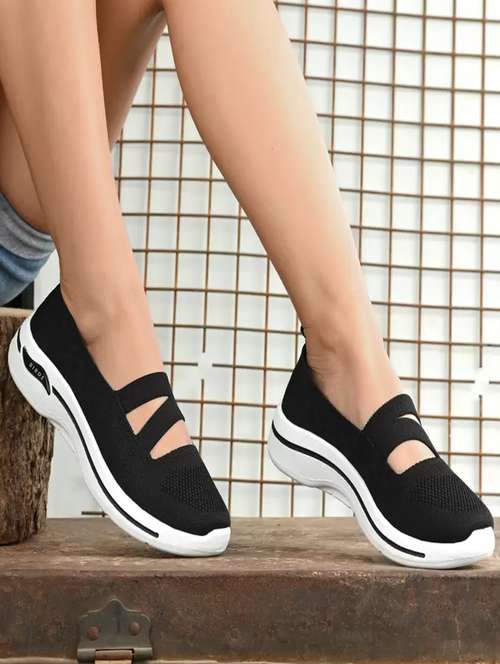 women black slip on casual shoe - 22179980 -  Standard Image - 0