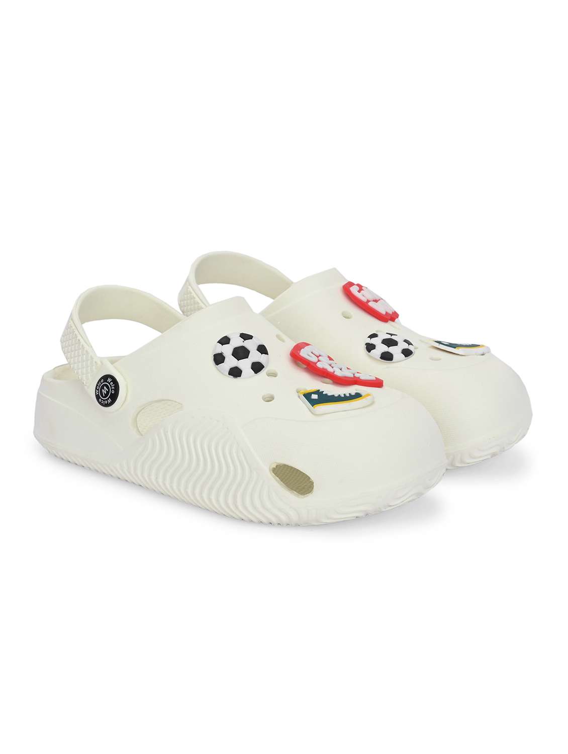 boys white solid slip on clog - 22180026 -  Standard Image - 1