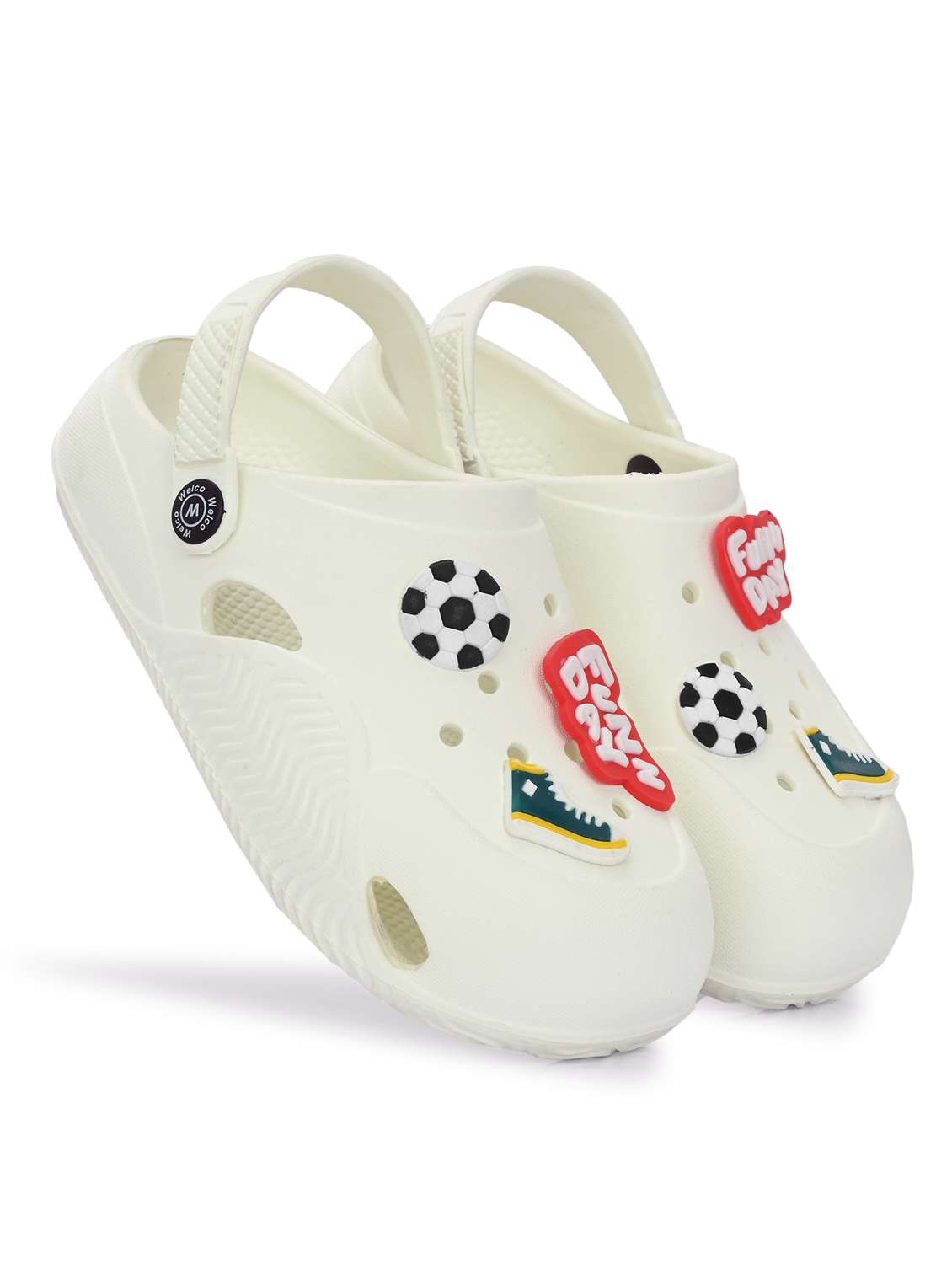 boys white solid slip on clog - 22180026 -  Standard Image - 4