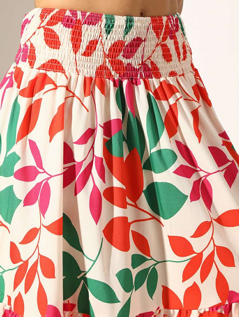 women printed top and skirt co-ord set - 22180043 -  Standard Image - 6