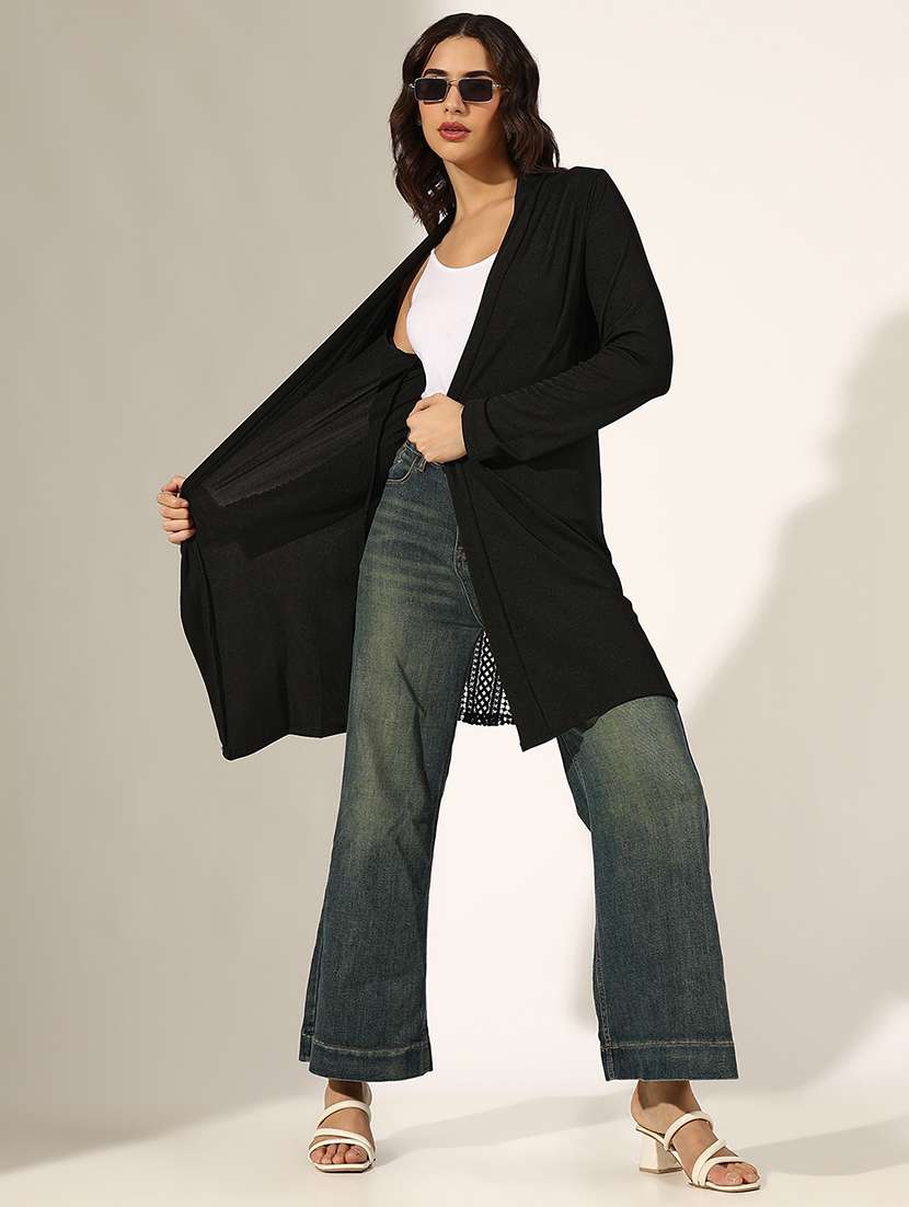 women self designed long sleeve regular shrug - 22180057 -  Standard Image - 4