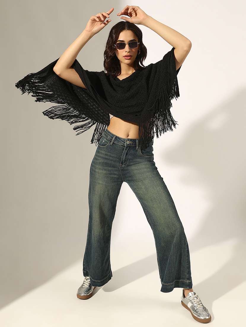 women self designed poncho - 22180076 -  Standard Image - 4