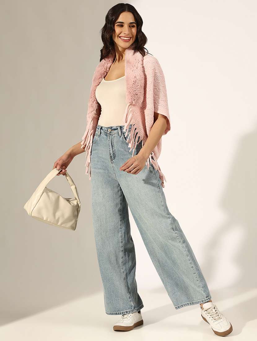 women self designed poncho - 22180077 -  Standard Image - 4