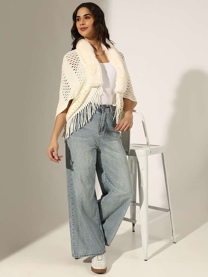 women self designed poncho - 22180081 -  Standard Image - 4