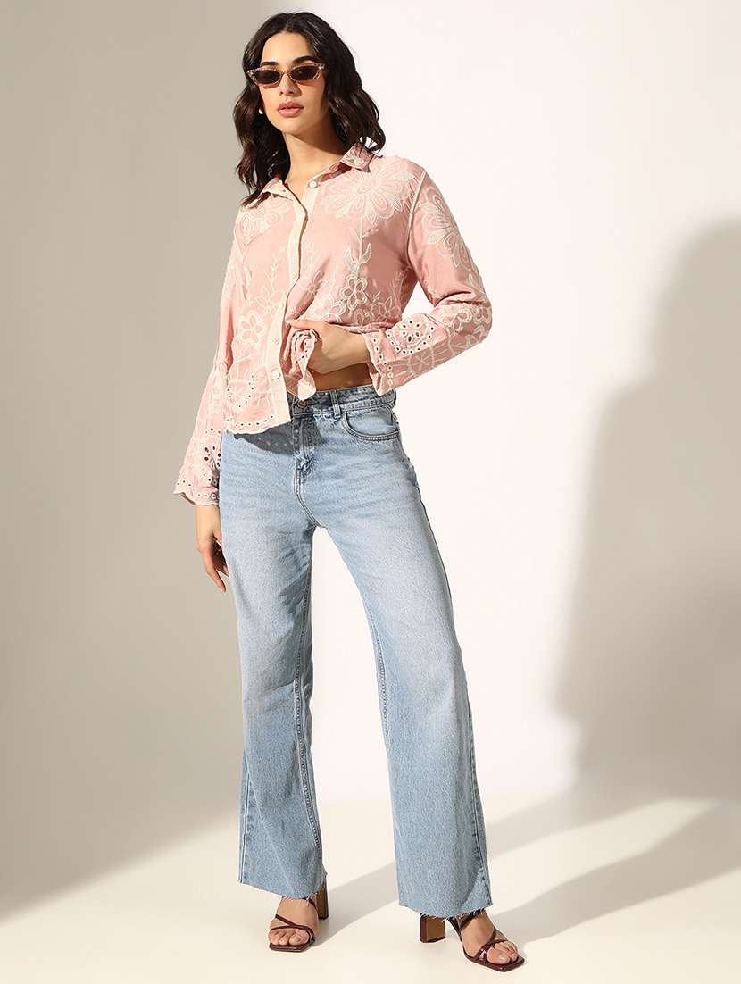 women collared long sleeve regular shirt - 22180090 -  Standard Image - 4