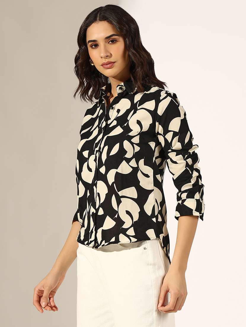 women collared long sleeve regular shirt - 22180095 -  Standard Image - 1