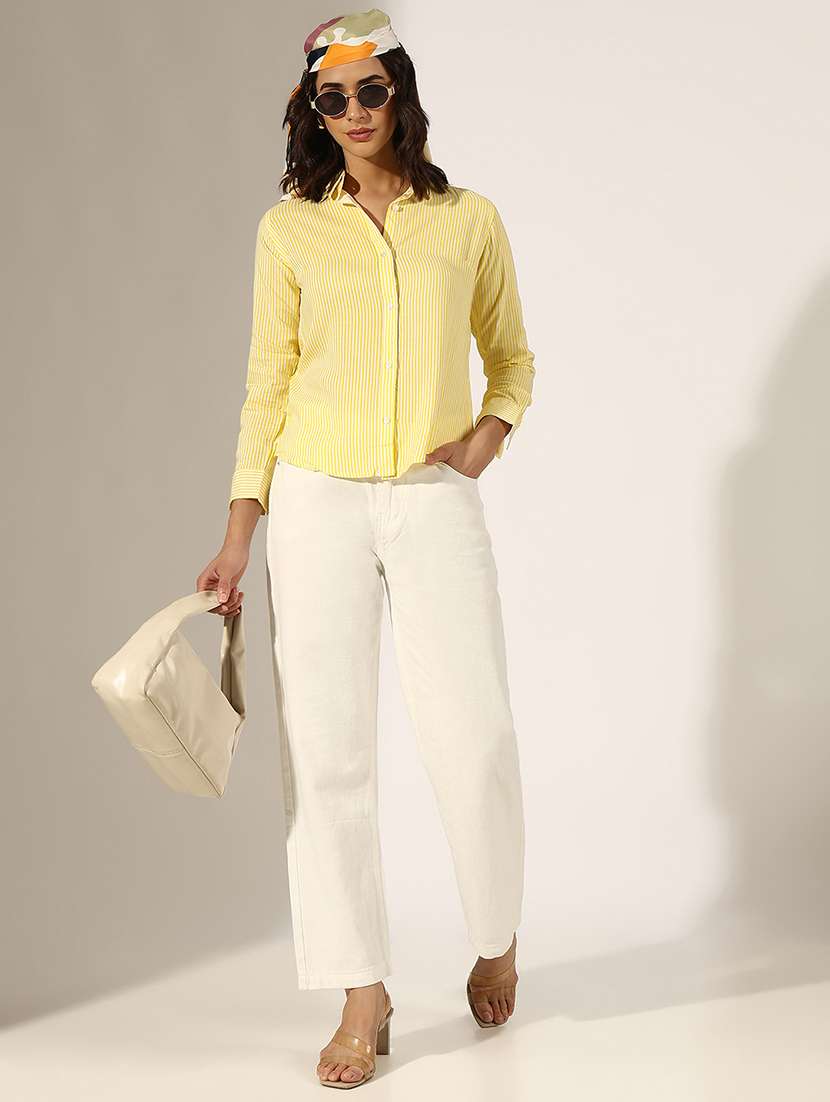 women collared long sleeve regular shirt - 22180096 -  Standard Image - 4