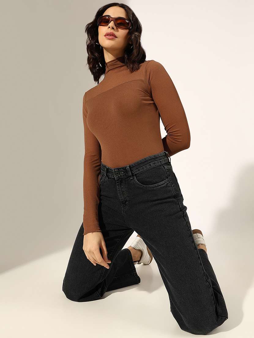 women solid long sleeve regular top - 22180183 -  Standard Image - 4