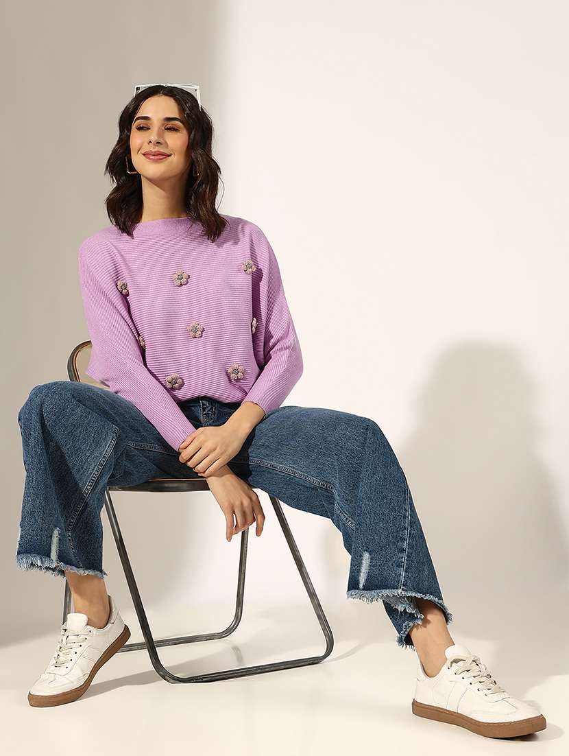 women embroidered long sleeve regular top - 22180186 -  Standard Image - 4