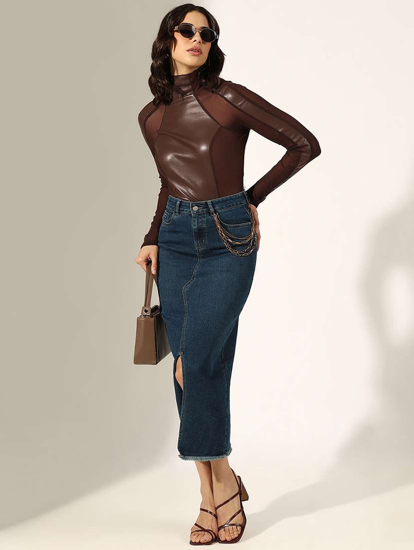 women solid long sleeve regular top - 22180187 -  Standard Image - 4