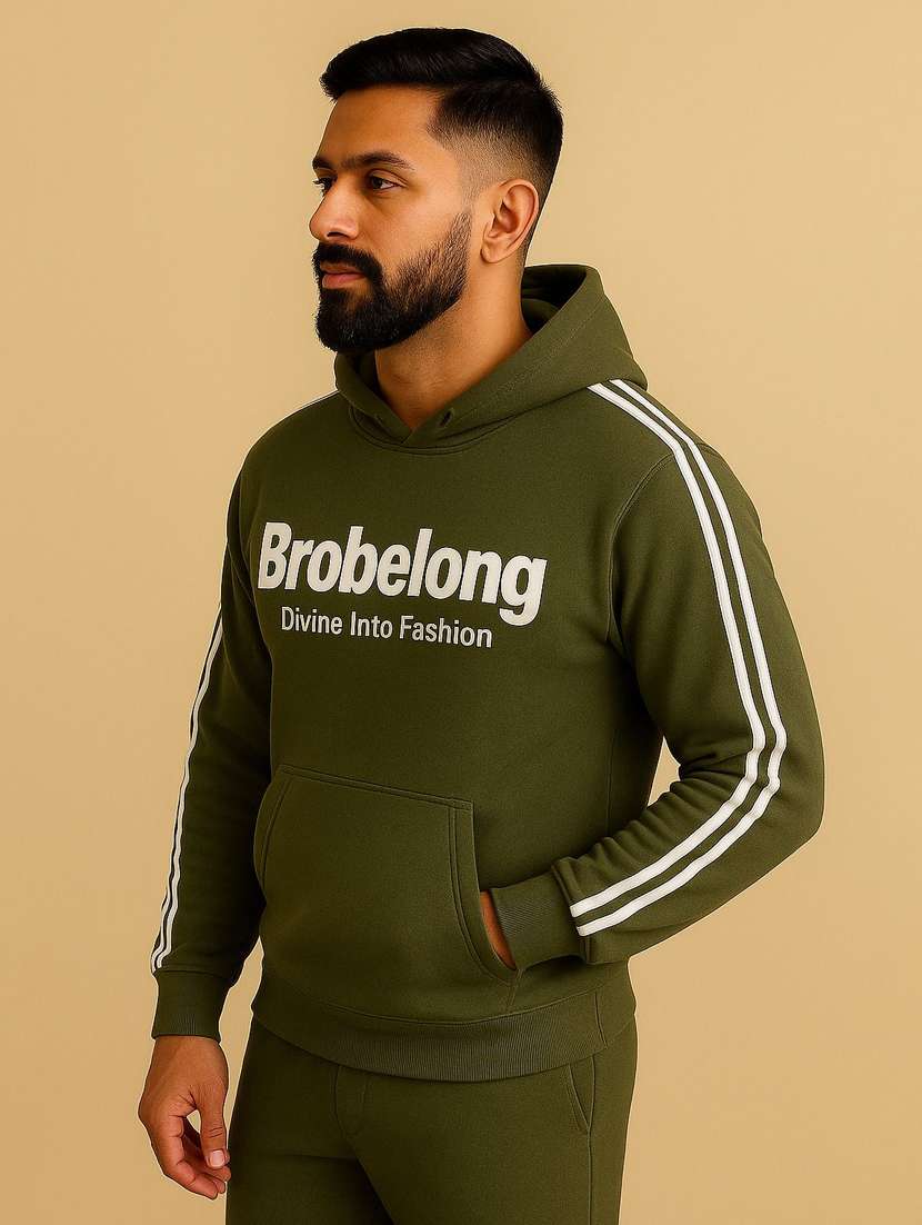 men printed long sleeve hooded sweatshirt - 22180238 -  Standard Image - 1