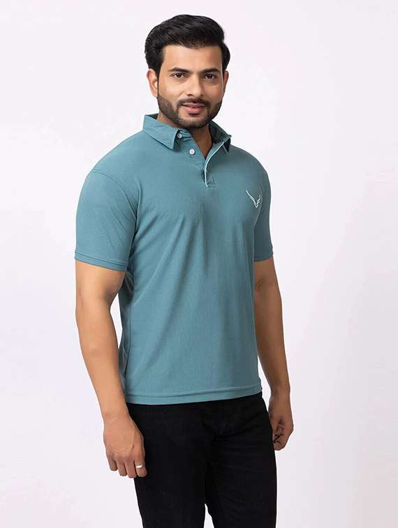 men pack of 3 solid short sleeve polo t-shirt - 22180247 -  Standard Image - 4
